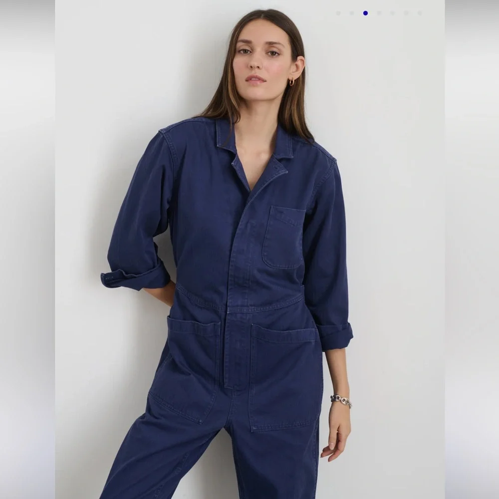 Alex Mill Navy midnight blue Jumpsuit small - Picture 4 of 13